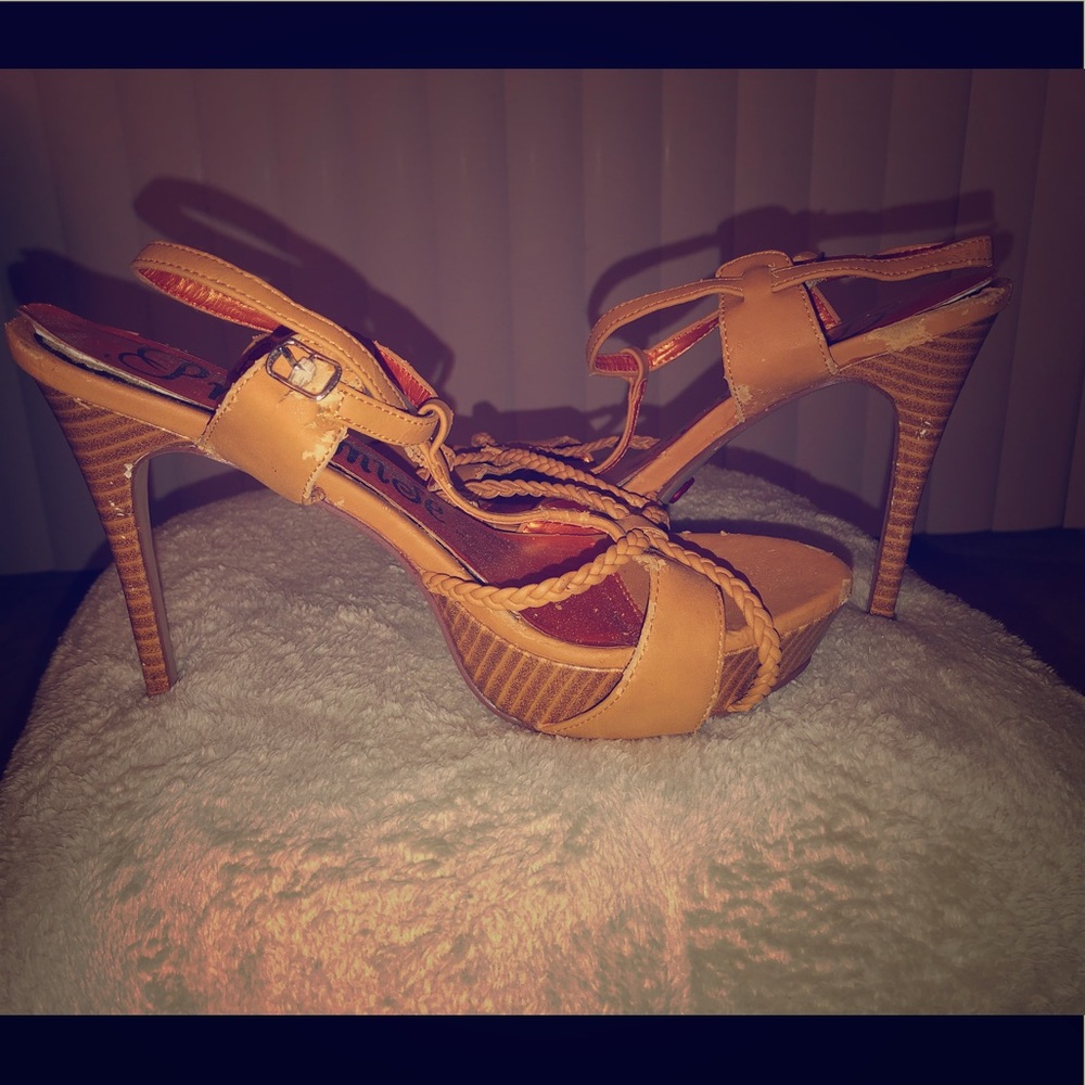 Tan Stilettos